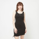 Karl Kani Γυναικείο φόρεμα Small Signature Gathering Rib Dress